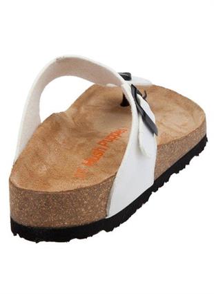 Hush Puppies 031Z1451 Fiji White Deri Kadın Parmakarası Terlik