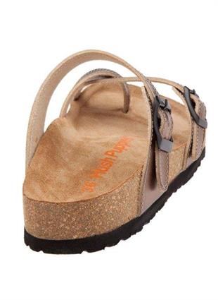 Hush Puppies 031Z1452 Faroe Bronz Deri Kadın Parmakarası Terlik