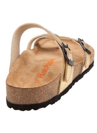 Hush Puppies 031Z1452 Faroe Gold Deri Kadın Parmakarası Terlik
