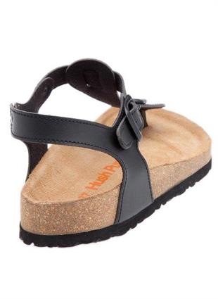 Hush Puppies 031Z1453 Nauru Black Deri Parmak Arası Kadın Sandalet