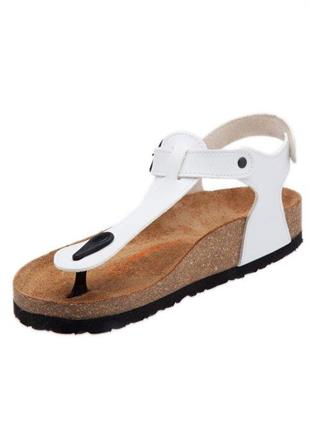 Hush Puppies 031Z1453 Nauru White Deri Parmak Arası Kadın Sandalet