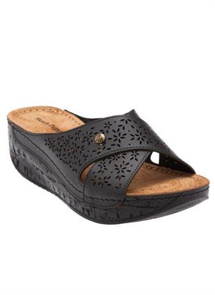 Hush Puppies 031Z1461 Malta Black Deri Kadın Terlik