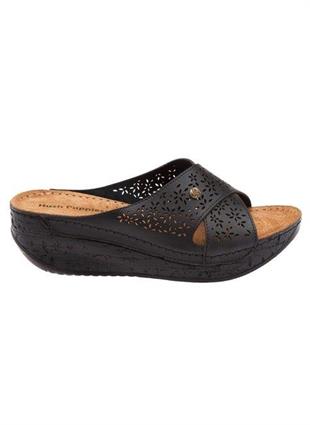 Hush Puppies 031Z1461 Malta Black Deri Kadın Terlik