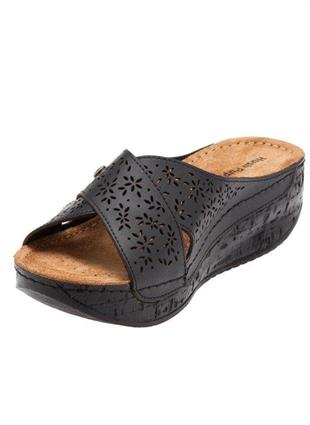 Hush Puppies 031Z1461 Malta Black Deri Kadın Terlik