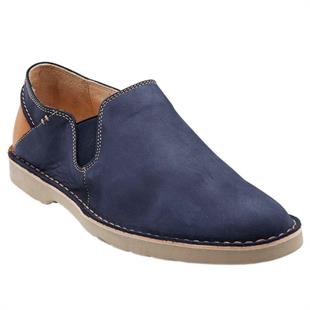 Hush Puppies 036M100047 Slip On Catel Navy Nubuk  Erkek Ayakkabı