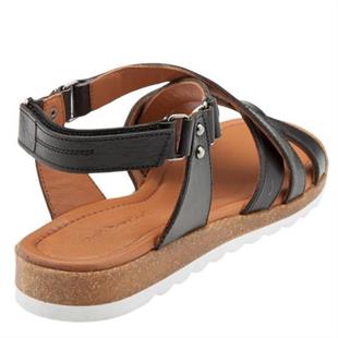 Hush Puppies 036Z100014 Helen Falke Black Kadın Deri Sandalet