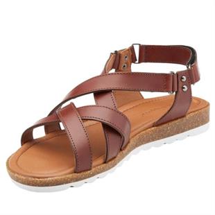 Hush Puppies 036Z100014 Helen Falke Dark Brown Kadın Sandalet