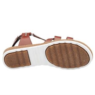Hush Puppies 036Z100014 Helen Falke Dark Brown Kadın Sandalet