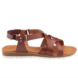 Hush Puppies 036Z100014 Helen Falke Dark Brown Kadın Sandalet