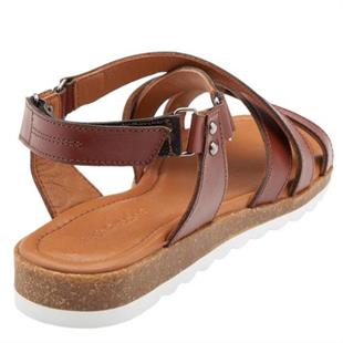 Hush Puppies 036Z100014 Helen Falke Dark Brown Kadın Sandalet