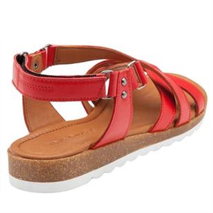Hush Puppies 036Z100014 Helen Falke Red Kadın Deri Sandalet