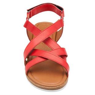 Hush Puppies 036Z100014 Helen Falke Red Kadın Deri Sandalet