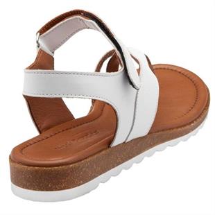 Hush Puppies 036Z100038 Troy Falke White Kadın Deri Sandalet
