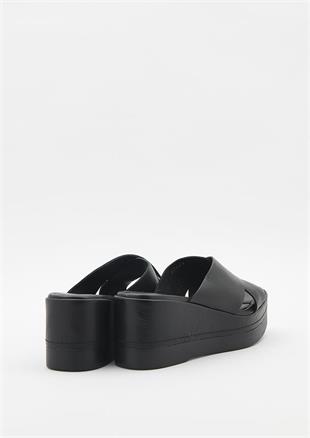 Hush Puppies Dayton 031Z101896 Siyah/Deri Kadın Terlik