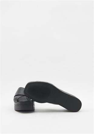 Hush Puppies Dayton 031Z101896 Siyah/Deri Kadın Terlik