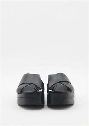 Hush Puppies Dayton 031Z101896 Siyah/Deri Kadın Terlik