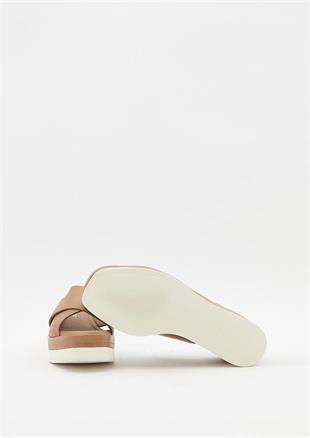Hush Puppies Dayton 031Z101896 Taba Deri Kadın Terlik