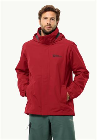 Jack Wolfskin 1111142_2607 Stormy Point 2L JKT M Red Glow Erkek Outdoor Ceket