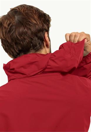 Jack Wolfskin 1111142_2607 Stormy Point 2L JKT M Red Glow Erkek Outdoor Ceket