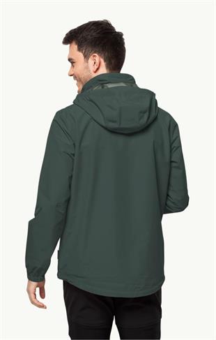 Jack Wolfskin 1111142_4161 Stormy Point 2L JKT M Black Olive Erkek Outdoor Ceket