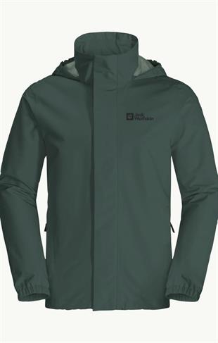 Jack Wolfskin 1111142_4161 Stormy Point 2L JKT M Black Olive Erkek Outdoor Ceket