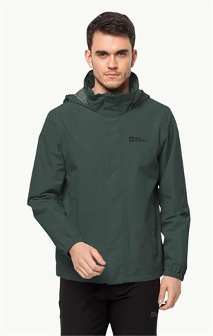 Jack Wolfskin 1111142_4161 Stormy Point 2L JKT M Black Olive Erkek Outdoor Ceket