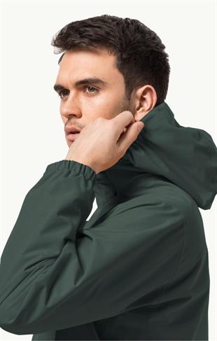 Jack Wolfskin 1111142_4161 Stormy Point 2L JKT M Black Olive Erkek Outdoor Ceket
