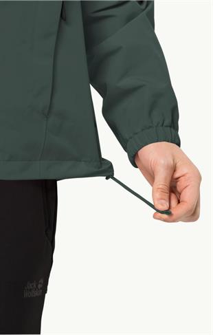 Jack Wolfskin 1111142_4161 Stormy Point 2L JKT M Black Olive Erkek Outdoor Ceket