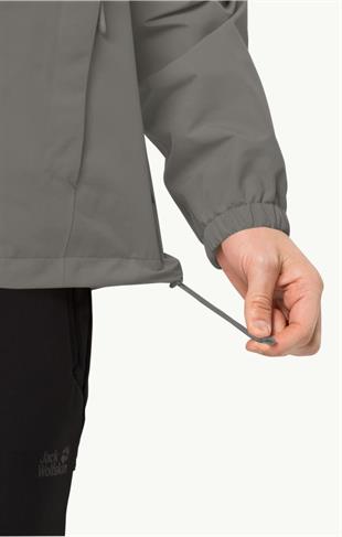 Jack Wolfskin 1111142_6185 Stormy Point 2L JKT M Smokey Grey Erkek Outdoor Ceket