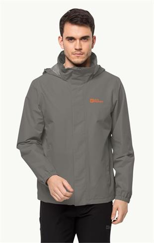 Jack Wolfskin 1111142_6185 Stormy Point 2L JKT M Smokey Grey Erkek Outdoor Ceket