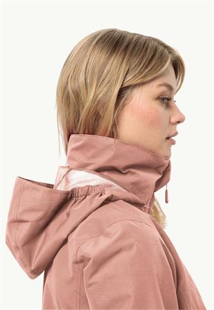 Jack Wolfskin 1111202_2919 Stormy Point 2L JKT W Rose Dawn Kadın Outdoor Ceket