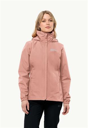 Jack Wolfskin 1111202_2919 Stormy Point 2L JKT W Rose Dawn Kadın Outdoor Ceket