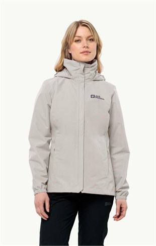 Jack Wolfskin 1111202_5609 Stormy Point 2L JKT W Dove Kadın Outdoor Ceket