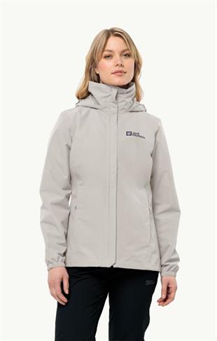 Jack Wolfskin 1111202_5609 Stormy Point 2L JKT W Dove Kadın Outdoor Ceket