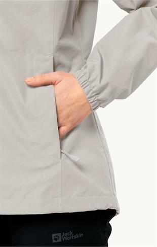 Jack Wolfskin 1111202_5609 Stormy Point 2L JKT W Dove Kadın Outdoor Ceket
