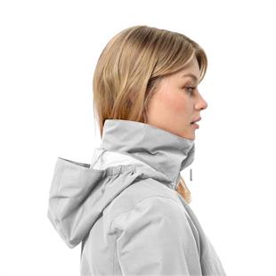 Jack Wolfskin 1111202_6709 Stormy Point 2L JKT W Cool Grey Kadın Outdoor Ceket