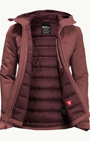 Jack Wolfskin 1111592_2191 Wisper Ins JKT W Apple Butter Kadın Outdoor Ceket