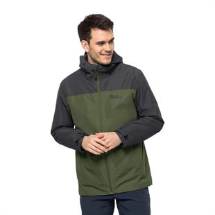 Jack Wolfskin 1115311-4129 Taubenberg 3 In 1 JKT M Greenwood Erkek Outdoor Ceket