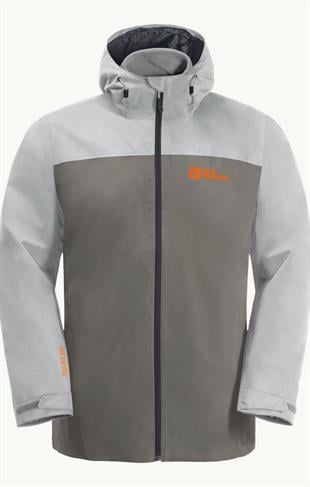Jack Wolfskin 1115311_6185 TAUBENBERG 3IN1 JKT M Smokey Grey Erkek Outdoor Ceket