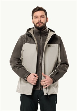 Jack Wolfskin 1115311_A0029 Taubenberg 3In1 JKT M Seal Erkek Outdoor Ceket