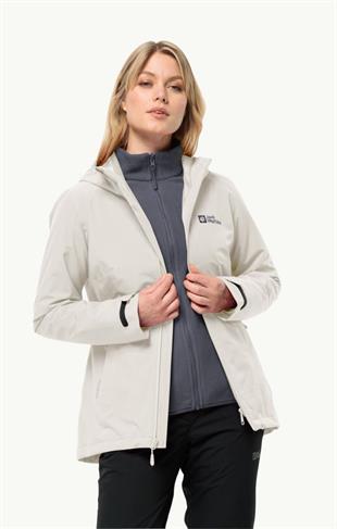 Jack Wolfskin 1115621_5609 Moonrise 3IN1 JKT W Dove Kadın Outdoor Ceket