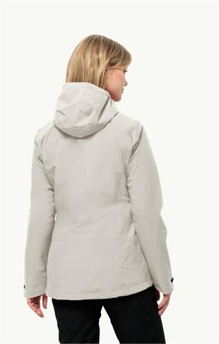 Jack Wolfskin 1115621_5609 Moonrise 3IN1 JKT W Dove Kadın Outdoor Ceket