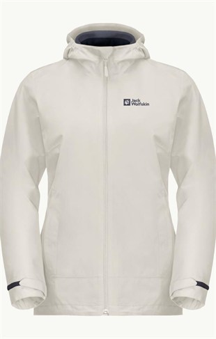 Jack Wolfskin 1115621_5609 Moonrise 3IN1 JKT W Dove Kadın Outdoor Ceket