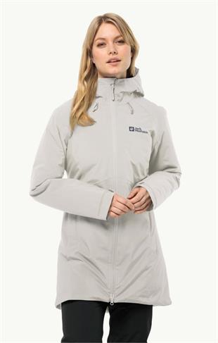 Jack Wolfskin 1115681_5609 Heidelstein Ins JKT W Dove Kadın Outdoor Ceket