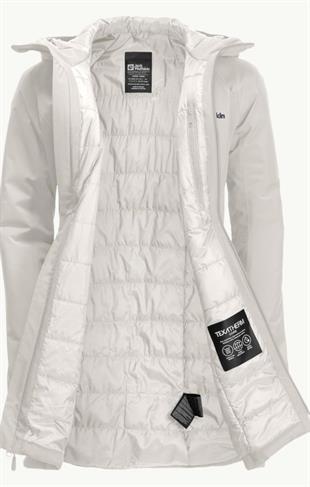 Jack Wolfskin 1115681_5609 Heidelstein Ins JKT W Dove Kadın Outdoor Ceket