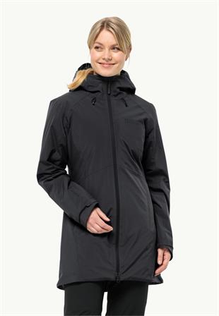 Jack Wolfskin 1115681_6000  Heidelstein Ins JKT W Black Kadın Outdoor Ceket