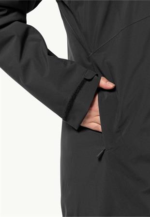 Jack Wolfskin 1115681_6000  Heidelstein Ins JKT W Black Kadın Outdoor Ceket