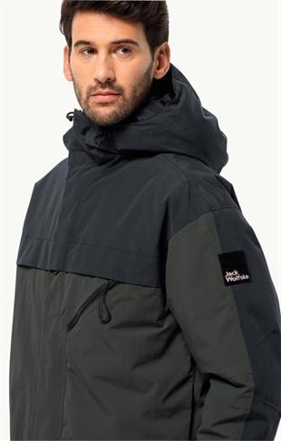 Jack Wolfskin 1116161_4136 Heumarkt 2L Parka Slate Green Unisex Outdoor Parka