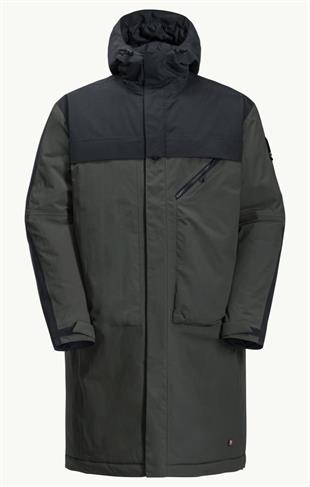 Jack Wolfskin 1116161_4136 Heumarkt 2L Parka Slate Green Unisex Outdoor Parka