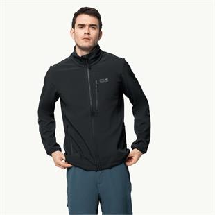 Jack Wolfskin 1305801_6000006 Whirlwind Men Black Erkek Outdoor Ceket